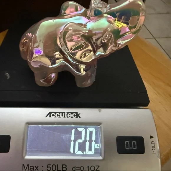 Angel Aura Quartz Crystal Elephant Positive Healing Energy - Picture 5 of 8